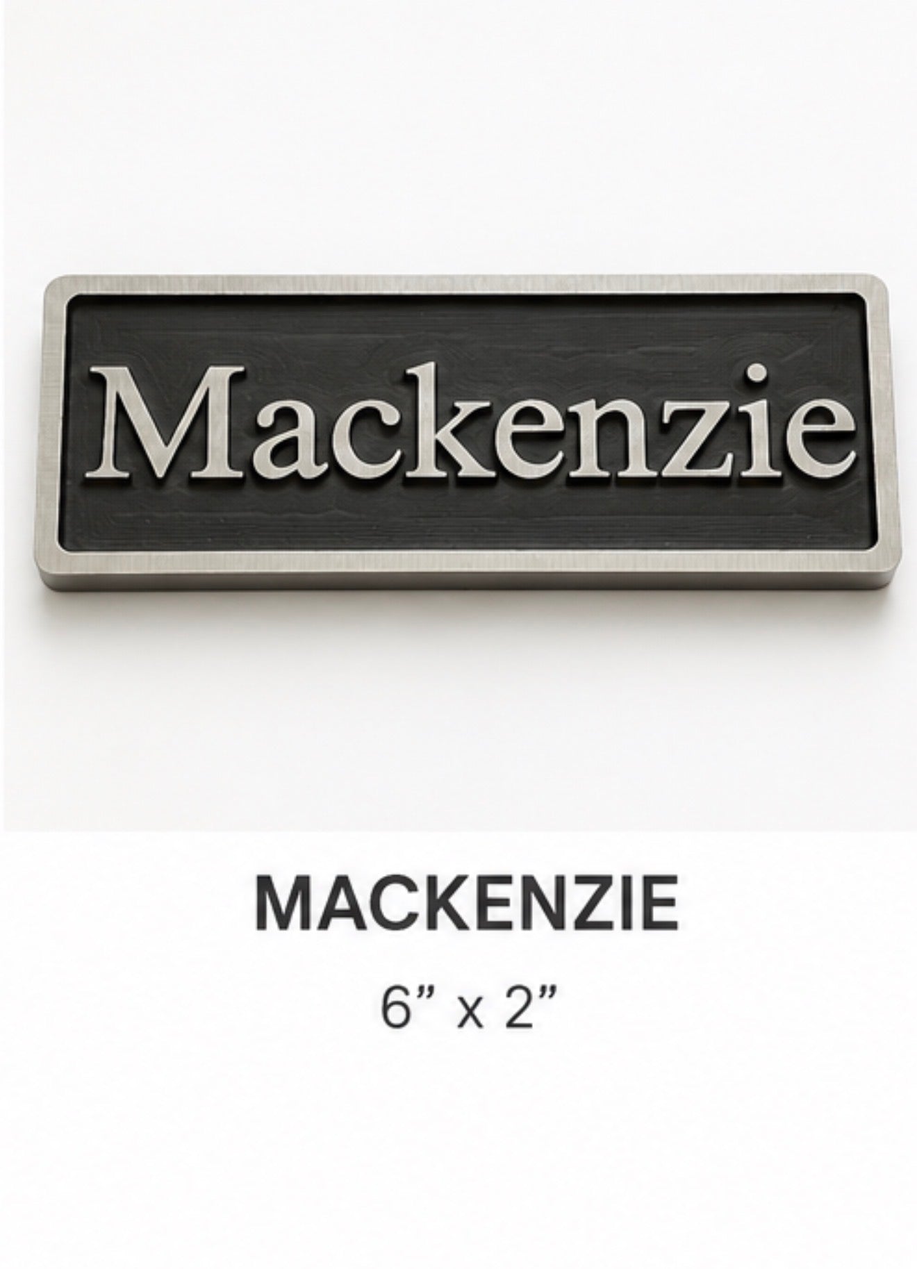 Custom nameplate plaque