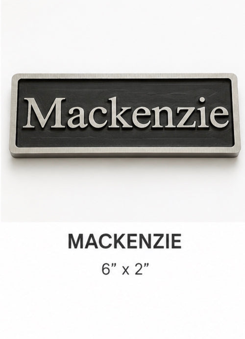 Custom nameplate plaque