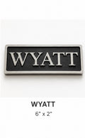 Custom nameplate plaque