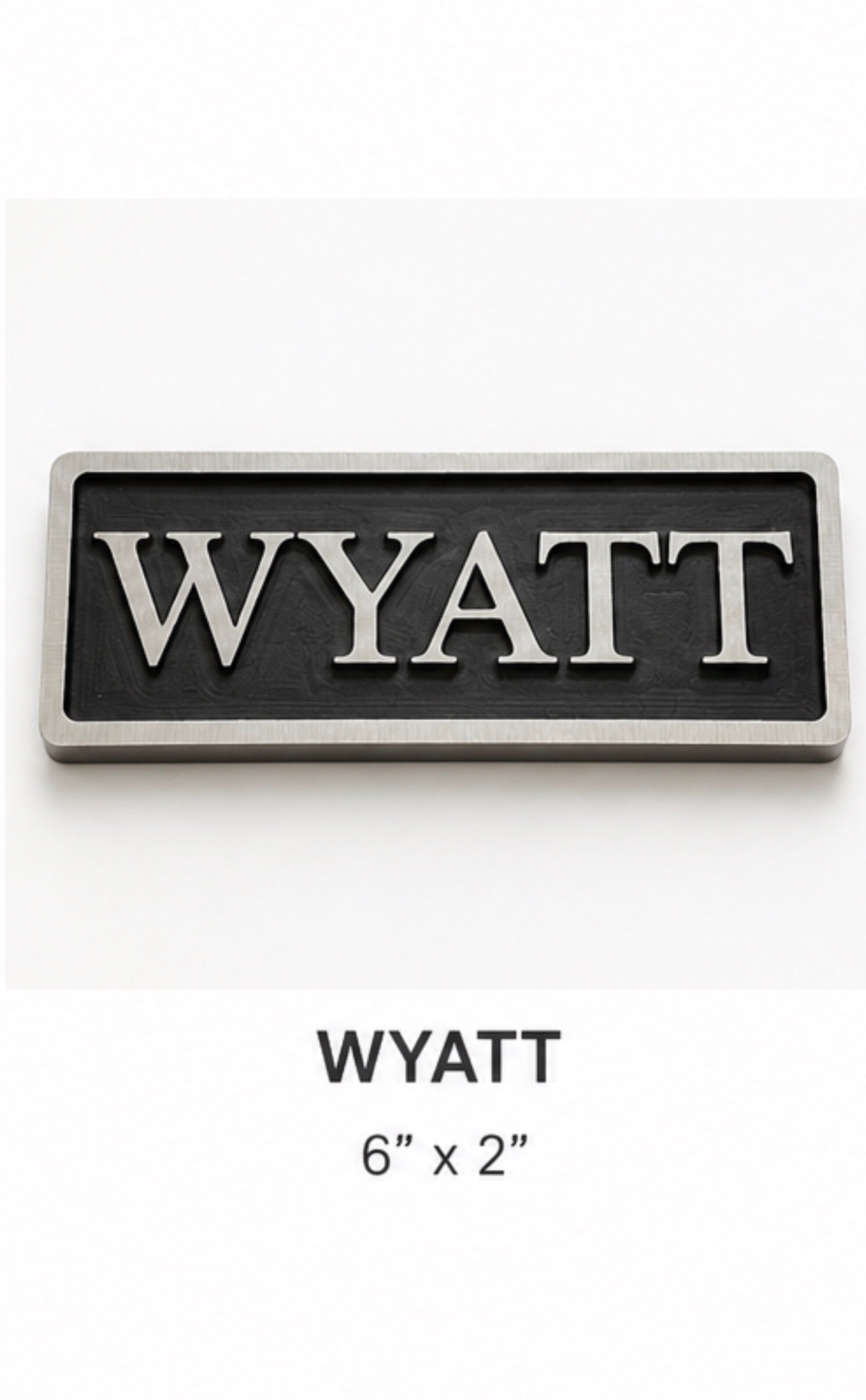 Custom nameplate plaque